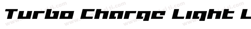 Turbo Charge Light L字体转换